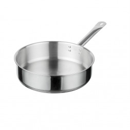 Сковорода 26см б/кр глубокая [ОБЩЕПИТ] 3,4л h6,5см корпус 0,6мм инд/дно ТРС 3,5мм КТ-ОБ-СГН-26