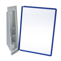 Перекидная система настенная пластиковый держатель серый