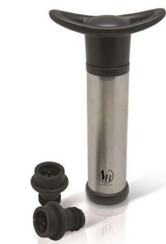 Пробка вакуумная для вина набор 2 шт.+ помпа бк001