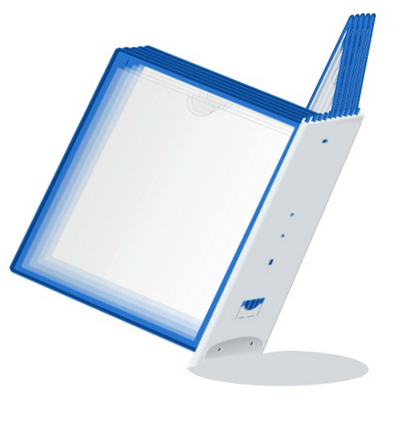 Перекидная система настольная 10 рамок,основание металл (круг)