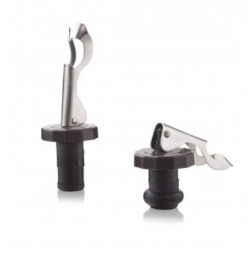 Пробка для бутылок с рычагом черная бк051