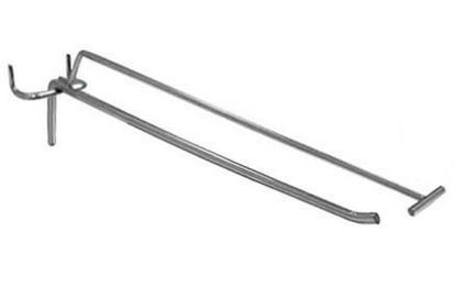 Крючок 300мм (ЦИНК) Д-8 на перфорацию с ценникодержателем