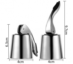 Пробка для вина нержавейка 9,7*4см.бк002