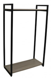 Стеллаж 930*450*1600 мм черный МУАР 9005