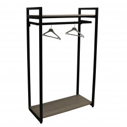 Стеллаж 930*450*1600 мм черный МУАР 9005