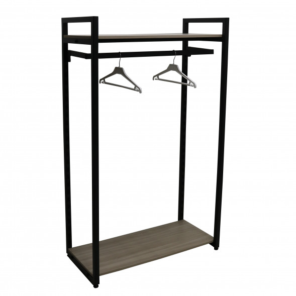 Стеллаж 930*450*1600 мм черный МУАР 9005