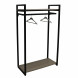 Стеллаж 930*450*1600 мм черный МУАР 9005