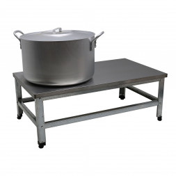 Подтоварник 900*500*300 мм верх - нержавеющая сталь