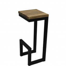 Стул барный Лофт 350х350х790мм Дуб Вотан