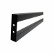 Соединитель рам пристенного стеллажа секция 600 мм черный муар