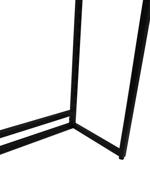 Соединитель рам пристенного стеллажа секция 600 мм черный муар