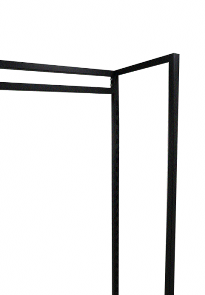 Соединитель рам пристенного стеллажа секция 600 мм черный муар