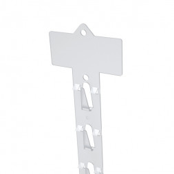 Лента пластиковая подвесная прозрачная 623*28 мм,12 крючков