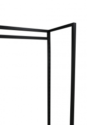 Соединитель рам пристенного стеллажа секция 900 мм черный муар