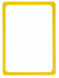 Рамка формат А4 желтая