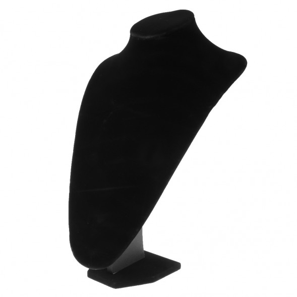 Бюст выставочный объемный h-21 см черный бархат