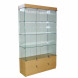 Витрина стеклянная с накопителем и с подсветкой 1260*450*2160мм, 3 полки