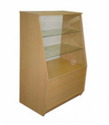 ВДС Витрина 900*550*1300 (полки стекло) бук