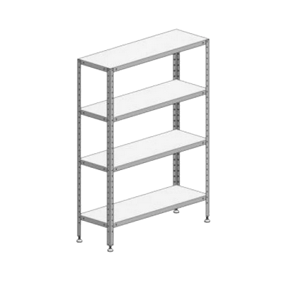 Стеллаж складской архивный 1000*500*2000мм