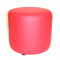 Банкетка "Цилиндр" h-380, Винил, красный