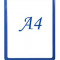 Рамка формат А4 синий