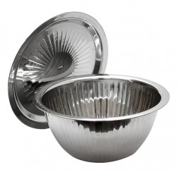 Миска 7,0 л 32см нерж с крышкой