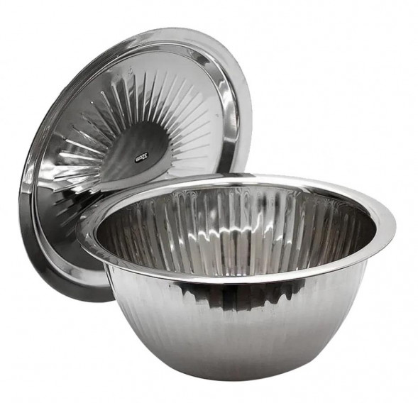 Миска 7,0 л 32см нерж с крышкой