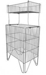 Корзина для распродаж 600х600х800 мм цинк,с надстройкой