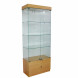 Витрина стеклянная с накопителем и с подсветкой 850*450*2160мм, 4 полки