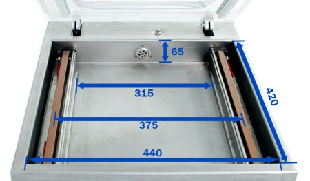 Вакуумный упаковщик DZ-400/2F FoodAtlas Eco