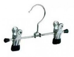 Плечики с прищепками 130 мм (хром)А-16