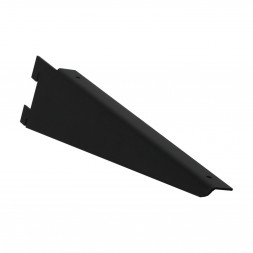 Кронштейн для полки ДСП/стекла 200 мм RAL 9005 черный муар лофт