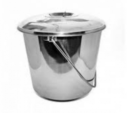 Ведро с крышкой 8л нержавейка (по факту 7л)18/18 МН192/А