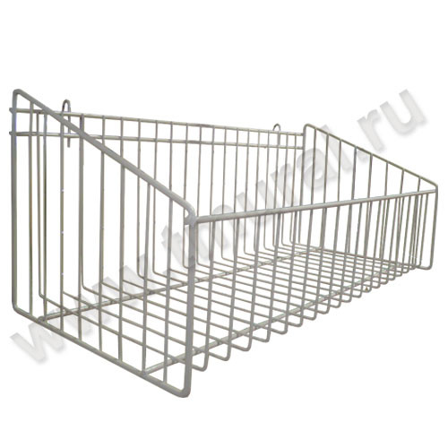 G 195 Корзина на решетку 600*250 белая