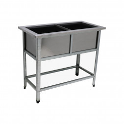 Ванна моечная ВМ-2 1000*500*860, каркас оцинковка