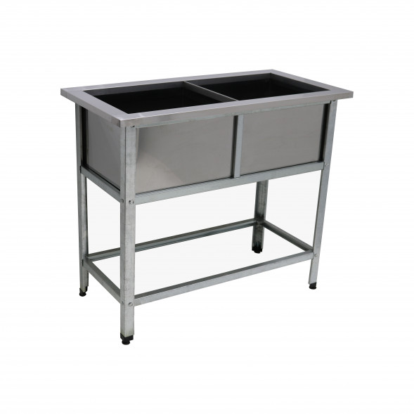 Ванна моечная ВМ-2 1000*500*860, каркас оцинковка