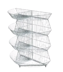 Горка КОШ (ПОЛУКРУГ) 4 корзины 
