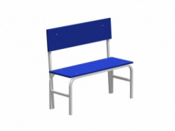 Скамья гардеробная со спинкой (ЛДСП) 1000х375х850 мм.