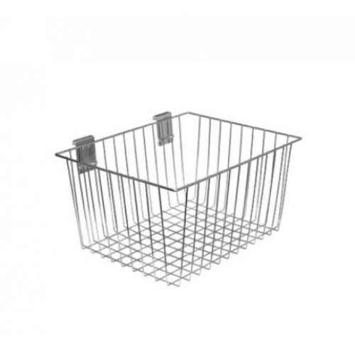 G 198 Корзина на решетку 300х300х200 (хром)