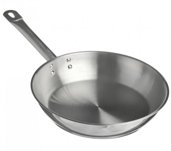 Сковорода 34см б/кр[общепит]4.7л h6,0 см корпус 0,6мм индукц. дно трс3,5мм 