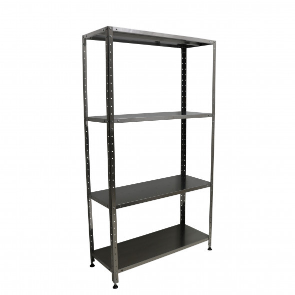 Стеллаж СП 1000*600*1800 4 полки нерж.0.8 мм,стойка нерж.