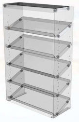 Витрина настольная мини 350*150*360 мм прозрачная