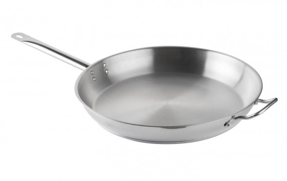 Сковорода 40см б/кр [общепит]6.0л h6,0 см корпус 0,8мм индукц. дно трс3,5мм 