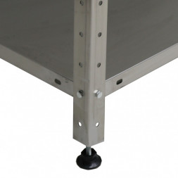 Стеллаж СП 900*400*1800 4 полки нерж.0.8 мм,стойка нерж.