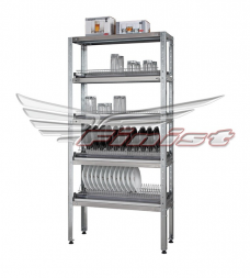 Стеллаж СтПЛп  925*300*1800,для сушки посуды,стойки оцинковка