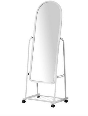 Зеркало А38 на колесах 1600х380 мм белое
