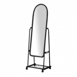 Зеркало А380 на колесах 1600х380 мм чёрное