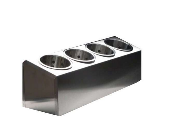 Контейнер для столовых приборов,4 ячейки нерж