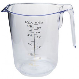 Кувшин мерный 0,5 л. прозрачный