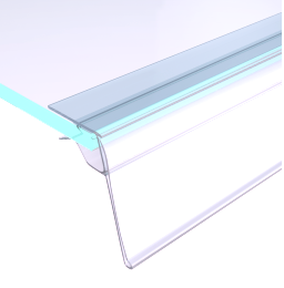 GLS339 Ценникодержатель для стеклянной полки 1000 мм